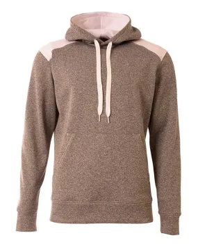 A4 N4093 Tourney Fleece Hoodie - Heather White