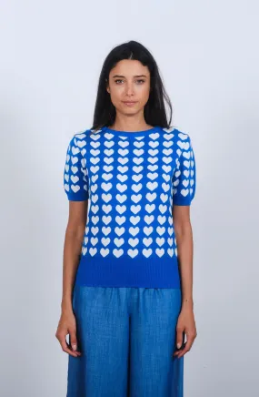 Lonely Heart S/S in Princess Blue