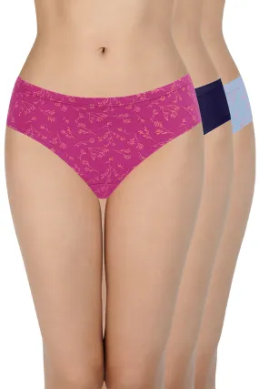 100% Cotton Bikini Panty Pack (Pack of 3) - D008 - Multi