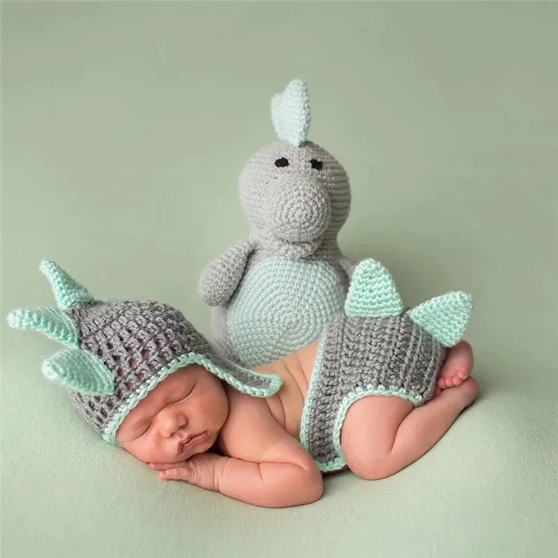 26 Styles Handmade Baby Photo Shoot Outfit Cute Animal Crochet, Handmade Knit Costume Accessories Newborn Photography Props