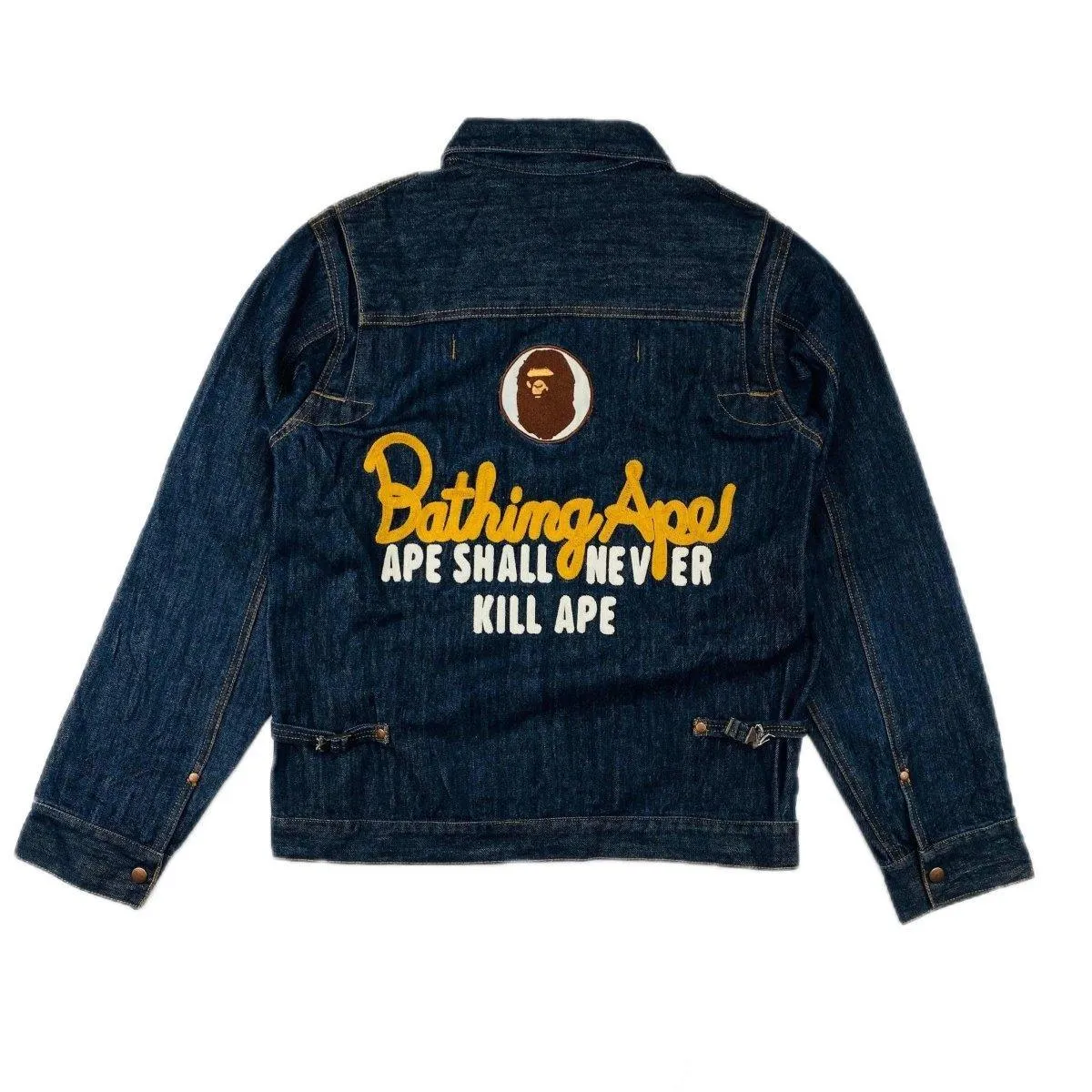 A BATHING APE CHAMPION DENIM JACKET  (S)