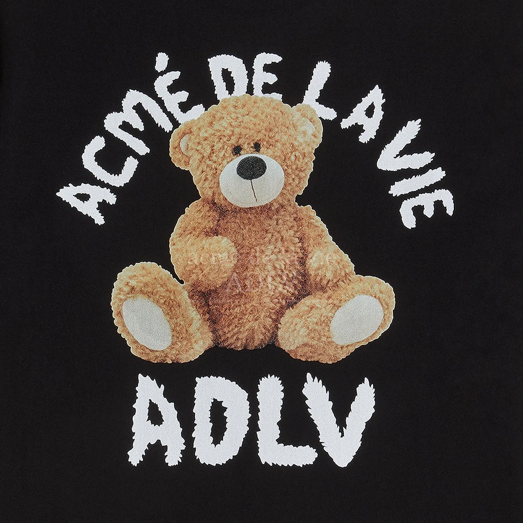 acmé de la vie (ADLV) Teddy Bear (Bear Doll) Short Sleeve T-Shirt Black