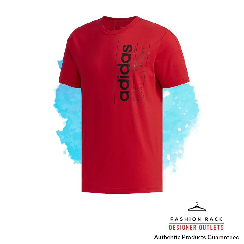 Adidas Brilliant Basics Tee Scarlet / Black