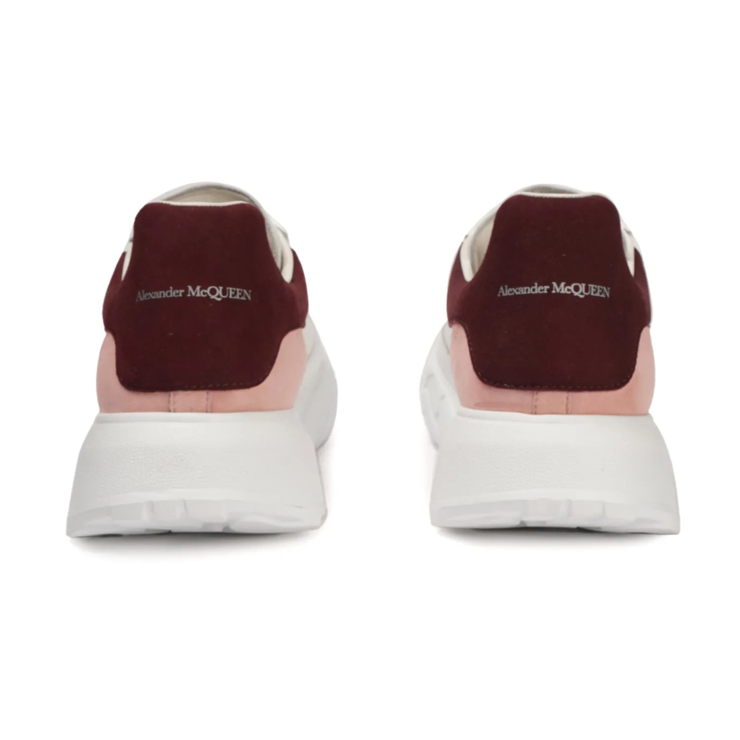 ALEXANDER MCQUEEN OVERSIZED COURT LOW-TOP SNEAKERS IN WHITE