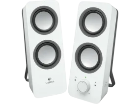 Altavoces PC- Logitech Z200 Multimedia Speakers, 2.0, 10W, color blanco