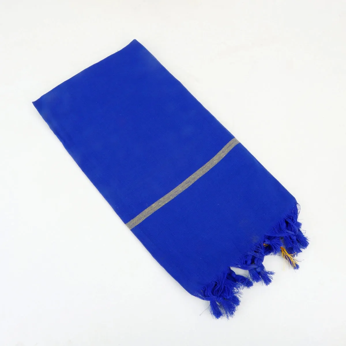 Angavastram - 30 x 60 Inches | Blue Towel/ Mudi Thundu for Men