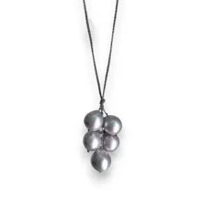 ANN LIGHTFOOT - GREY FRESHWATER PEARL SPRAY NECKLACE