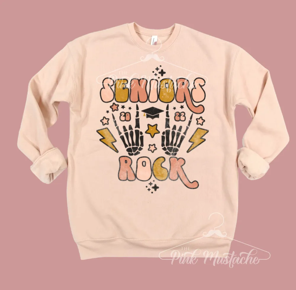 Bella Quality Soft Style Seniors Rock Sweatshirt / Senior Gifts