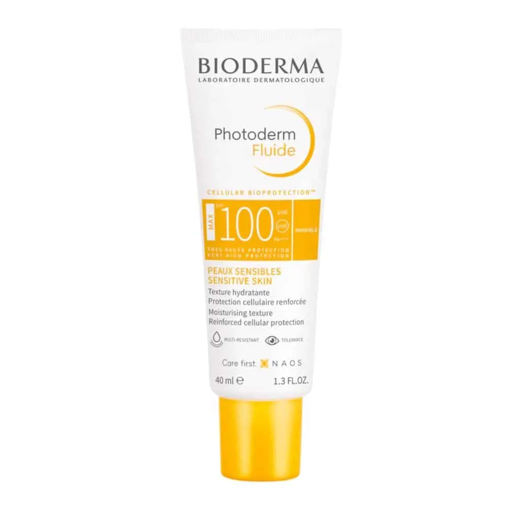 Bioderma Photoderm Fluide MAX SPF100 Invisible tint maximum sensory protection for Sensitive skin 40ml