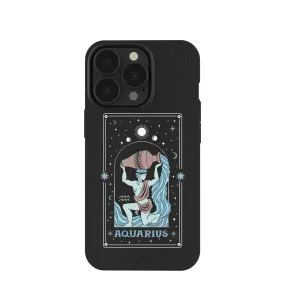 Black Aquarius iPhone 13 Pro Case