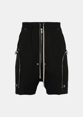 Black Bauhaus Bela Poplin Shorts