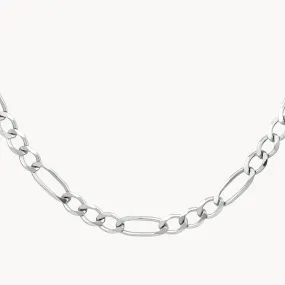 Boyfriend Figaro Chain Necklace in Silver