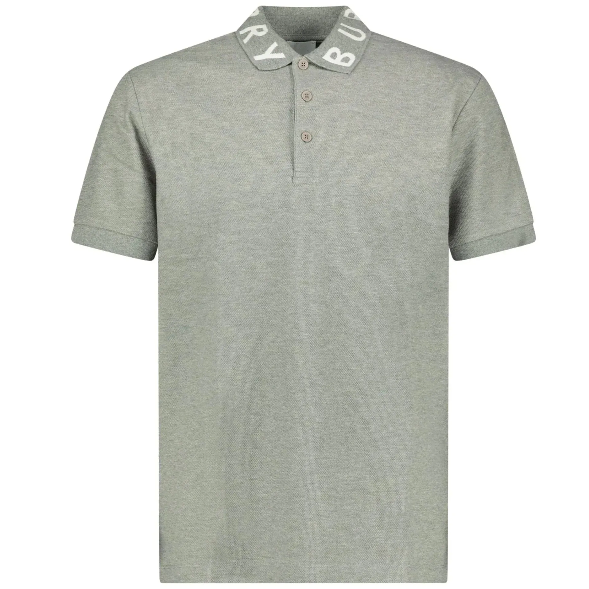 Burberry Grey Logo Collar Polo