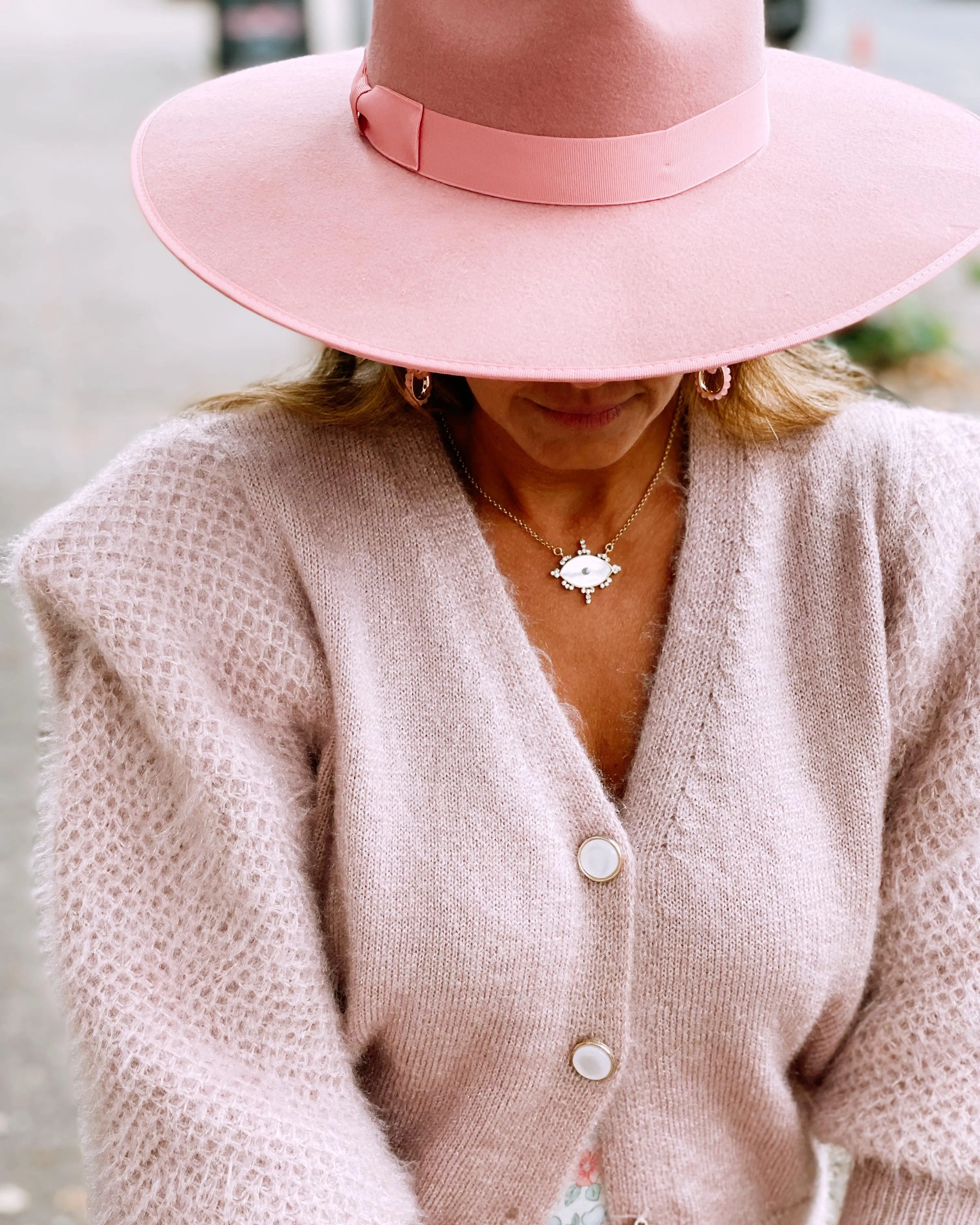 Clara Cardigan in Blush