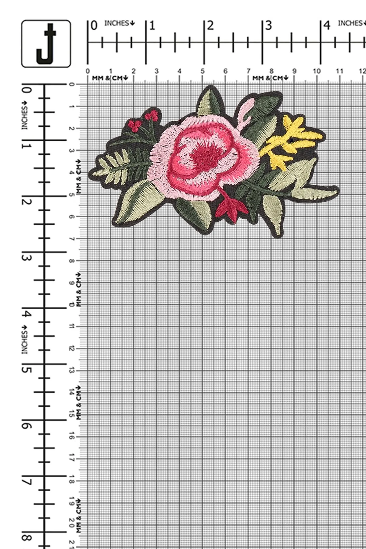 Colourful Floral Sew on Embroidery Patch