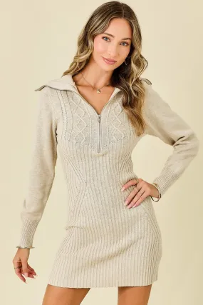 Cream Sweater Dress