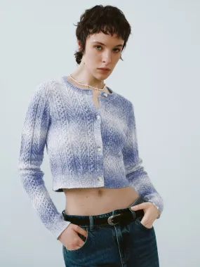 Crew Neck Knitted Cardigan