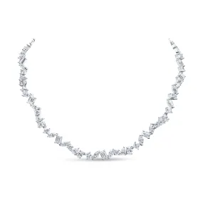 Delta Necklace (Rhodium)