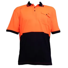 ECO-VIZ Hi-Viz Shortsleeve Micromesh Polo