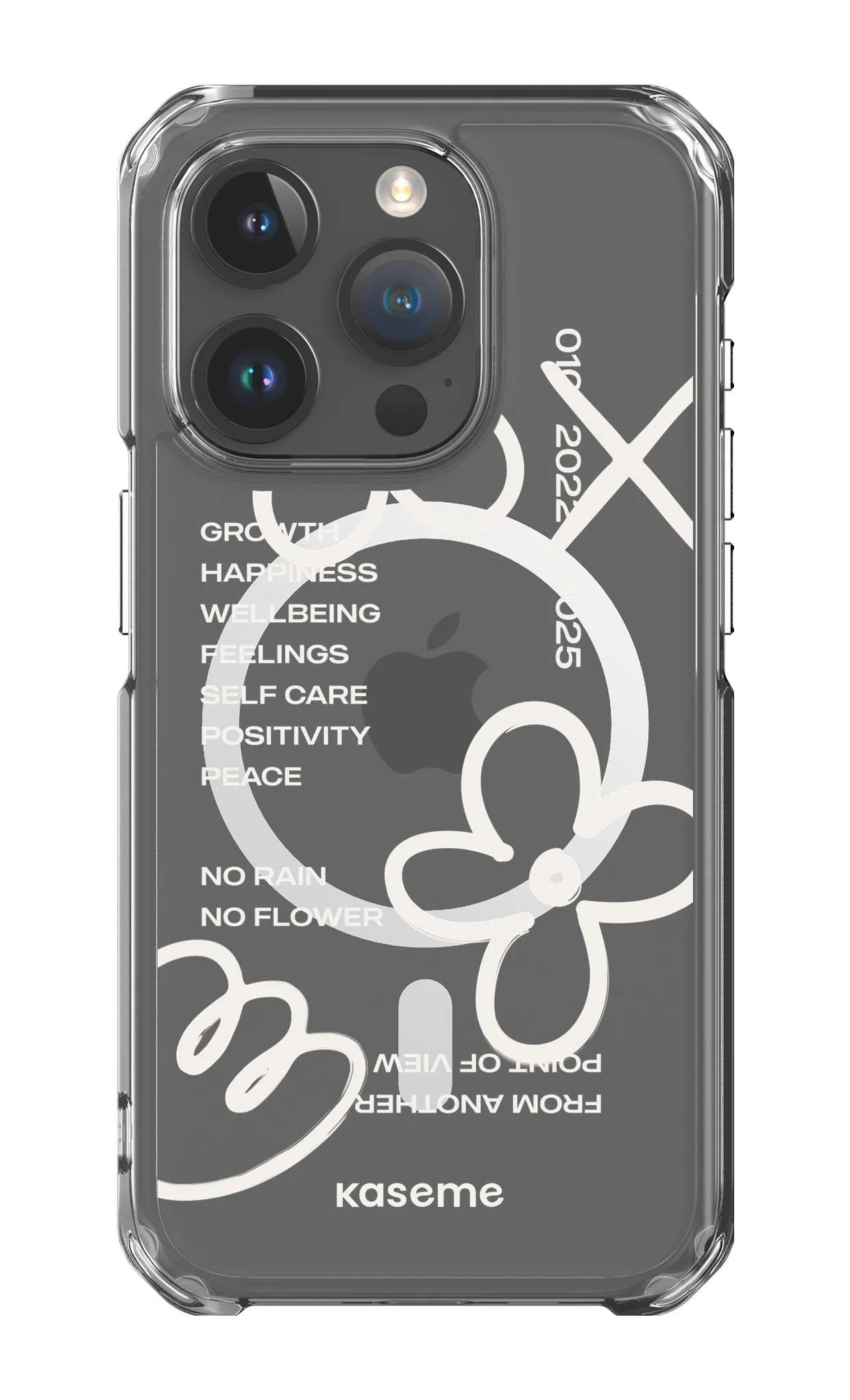 Feelings white clear case