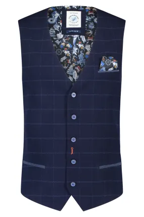 FISH - BIG CHECK WAISTCOAT - 23140