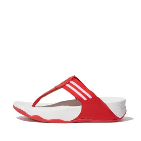 FitFlop Women's Walkstar Toe Post Sandal Red