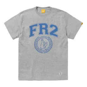 #FR2 COLLEGE LOGO T-SHIRT-GREY