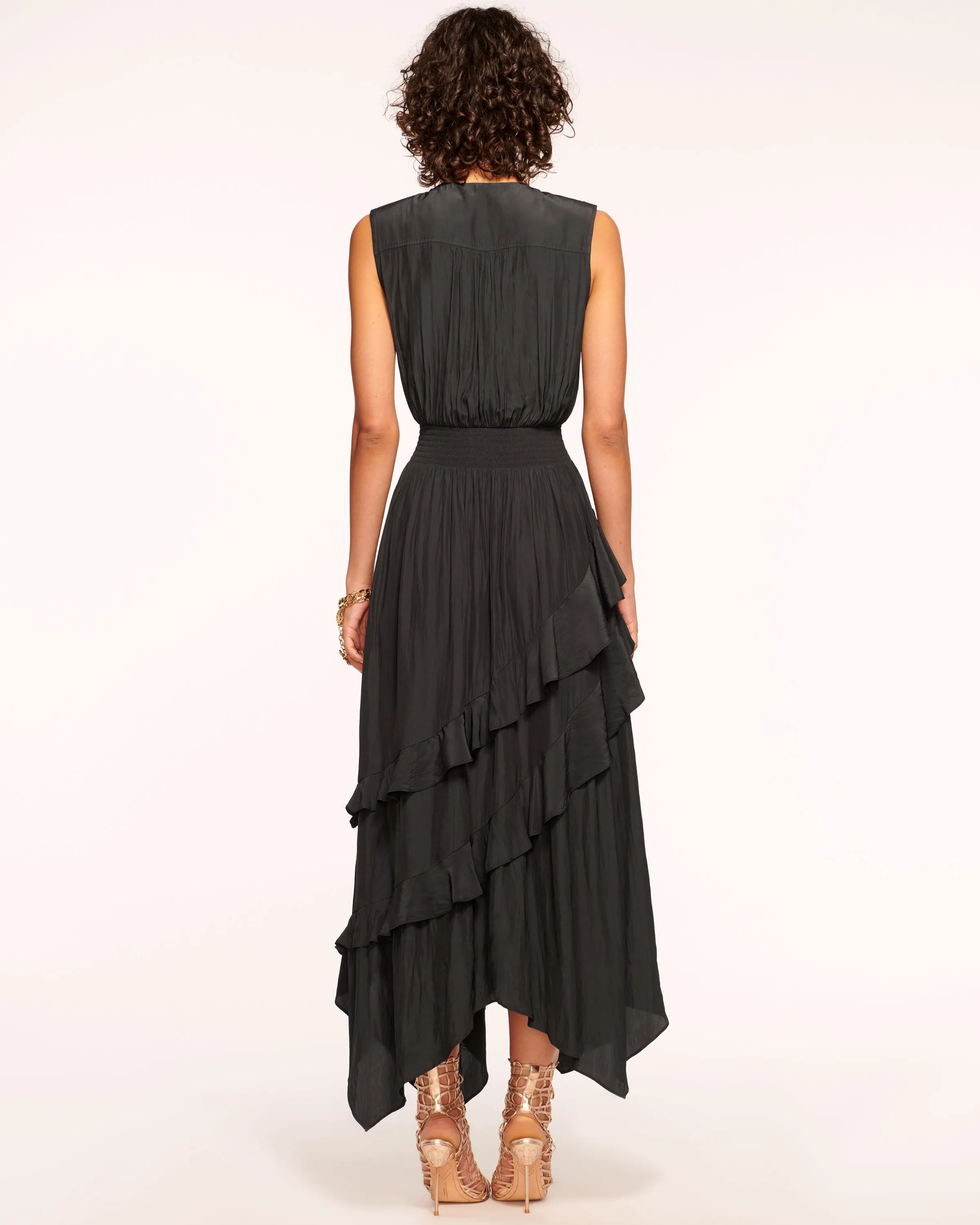 Hadlee Ruffled Midi Dress