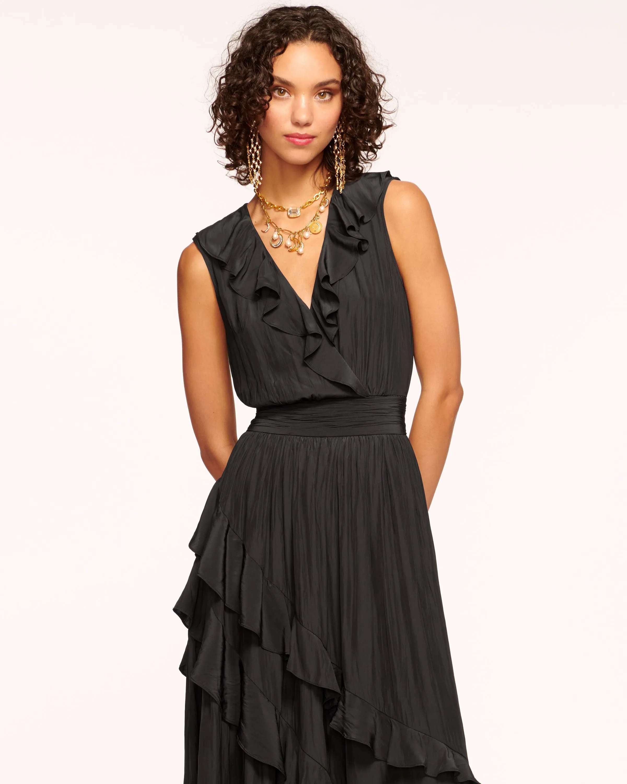 Hadlee Ruffled Midi Dress