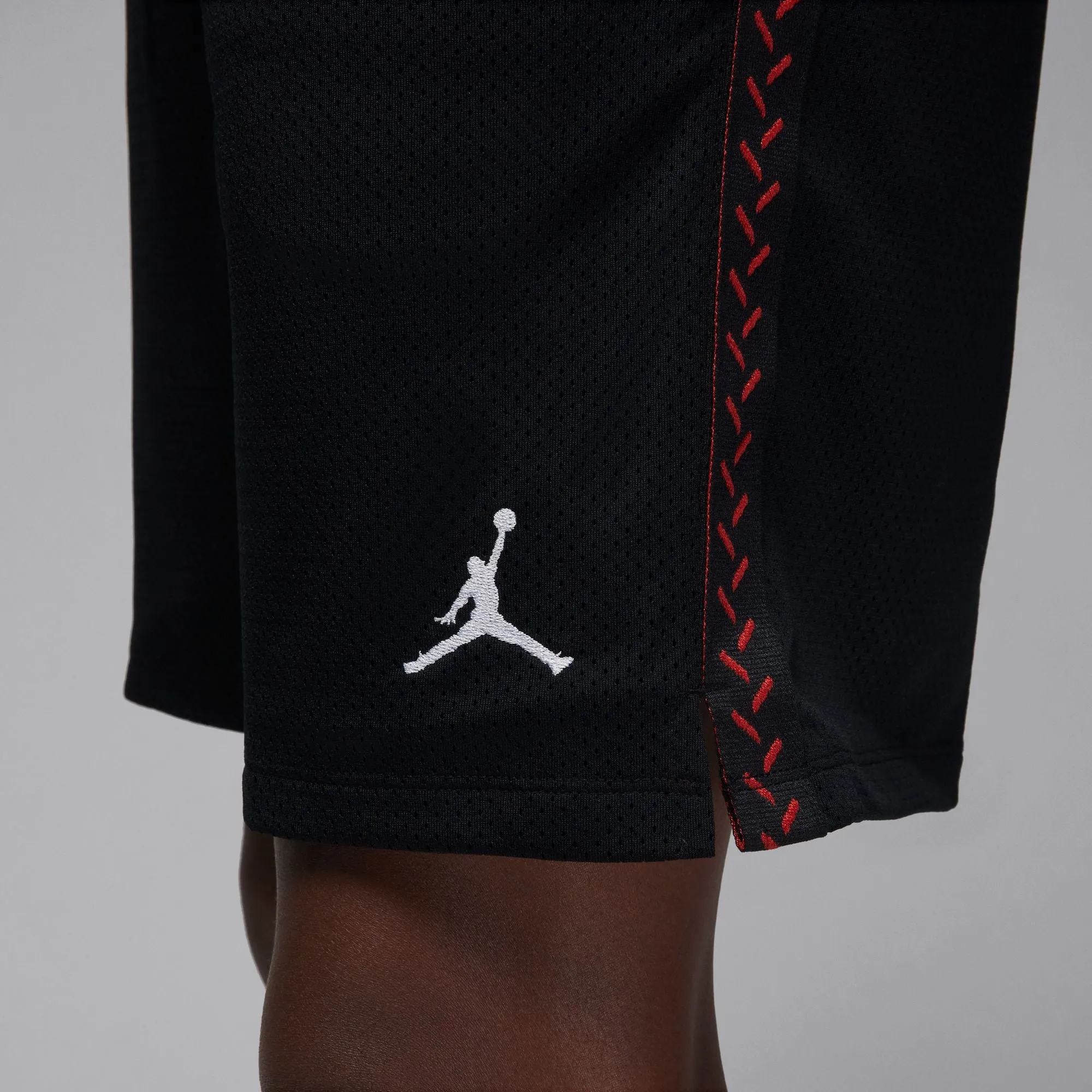 Jordan - Men - Flight MVP Mesh Shorts - Black/Dune Red