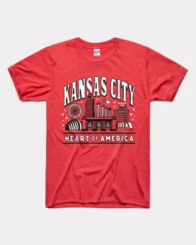 Kansas City the Heart of America Red T-Shirt