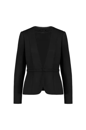 MEDINILLA BLACK FINE WOOL JACKET