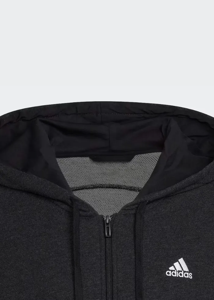 MÉLANGE FULL-ZIP HOODED SWEATSHIRT