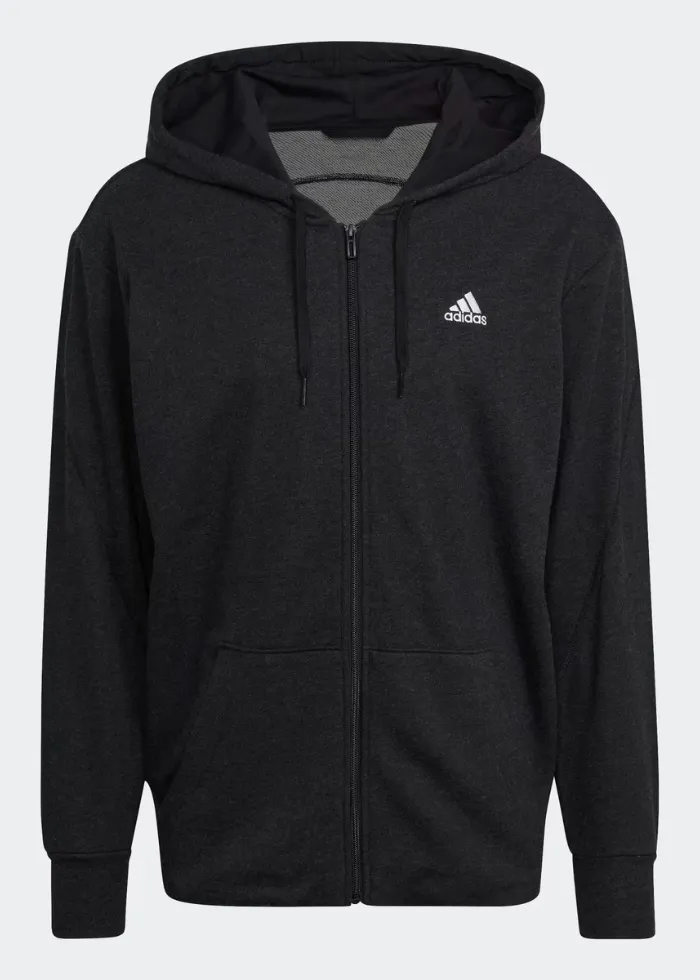 MÉLANGE FULL-ZIP HOODED SWEATSHIRT