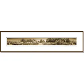 Mount Vernon's Upper Garden Framed Panoramic Photo