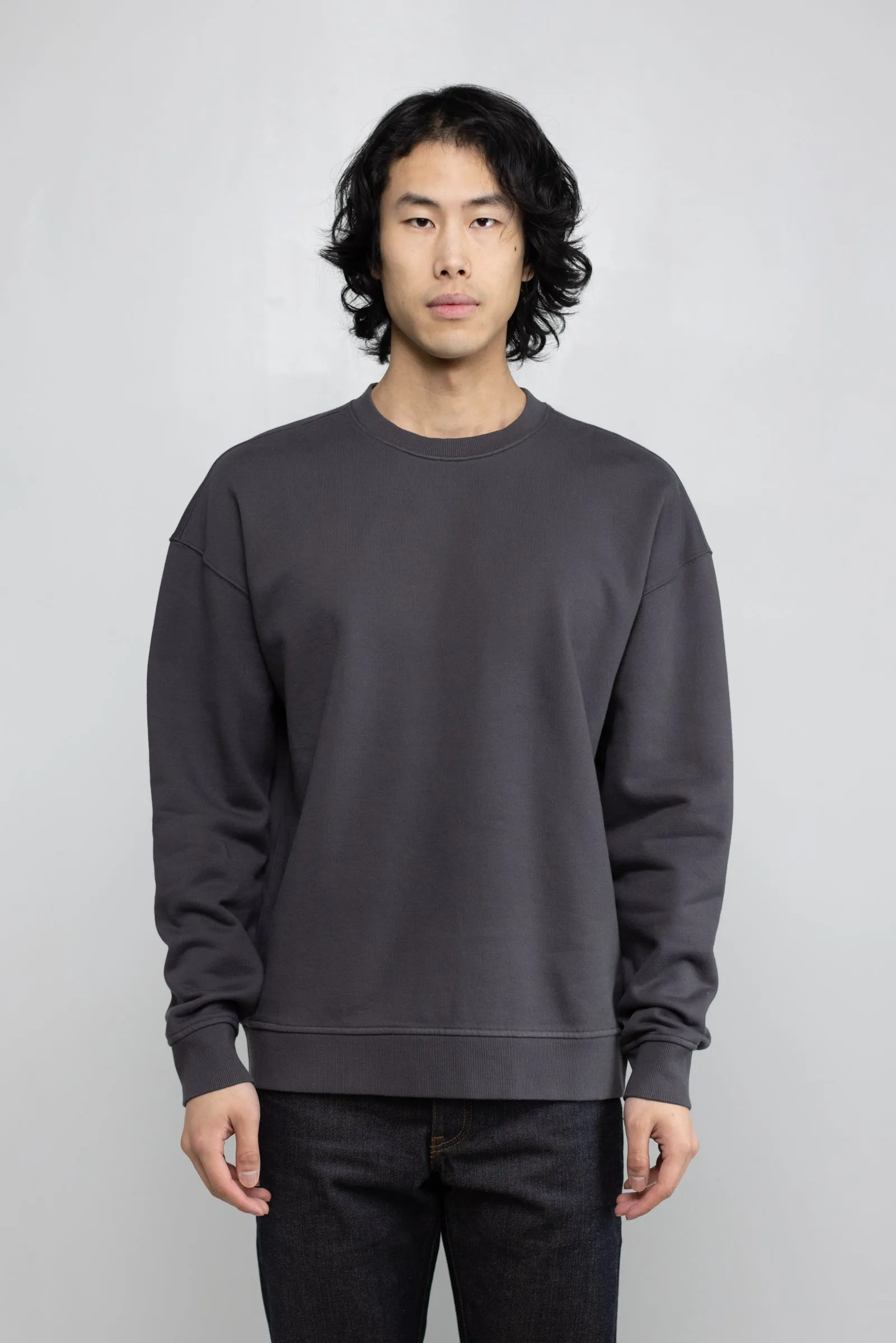 NS2174-3 Cotton Fleece Sweatshirt in Ash