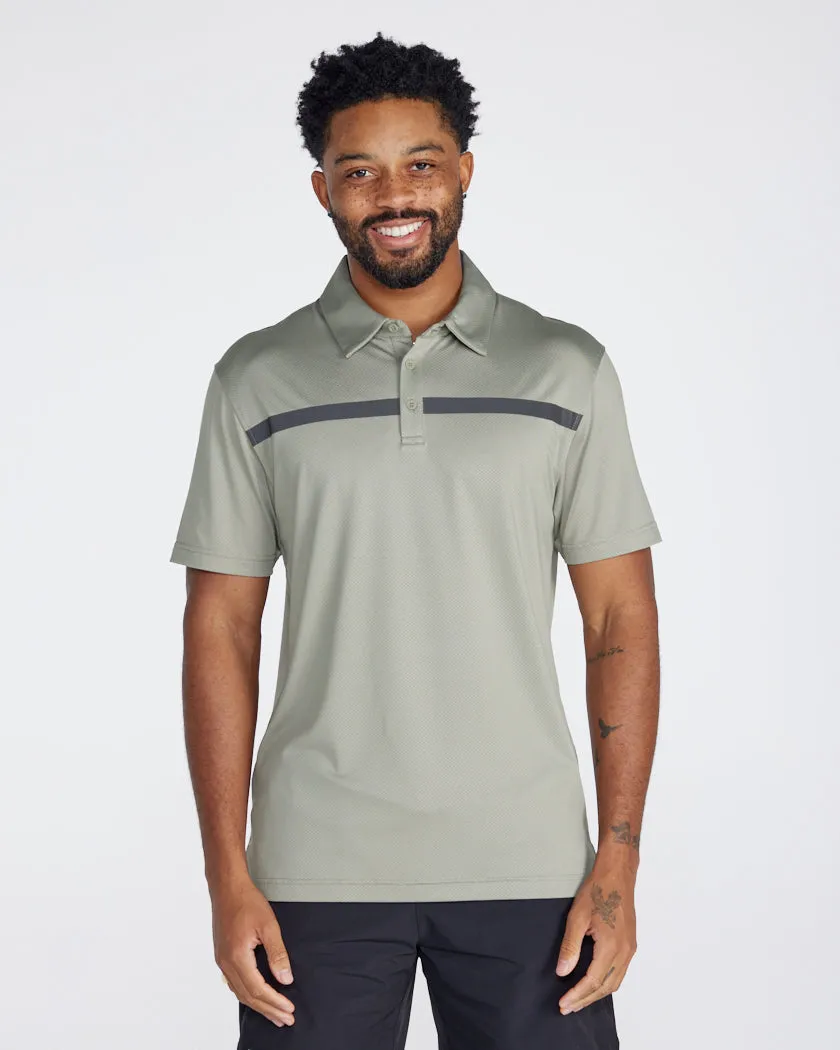 Performance  Stripe Polo