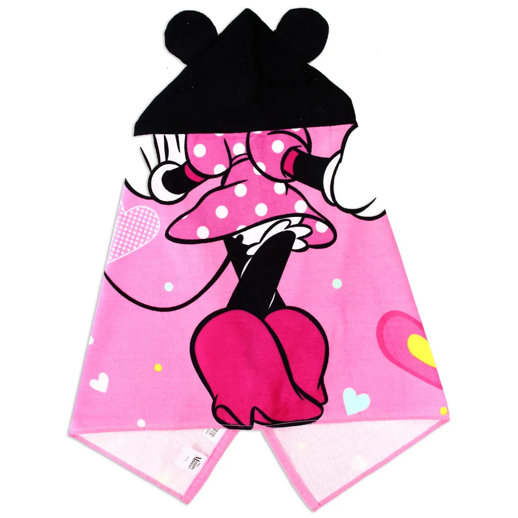 Personalized Embroidered Hooded Towel - Minnie Mouse