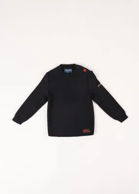 Plain sailor jumper with elbow patches for kids - SAINT JAMES x Comédie Française (NAVY)