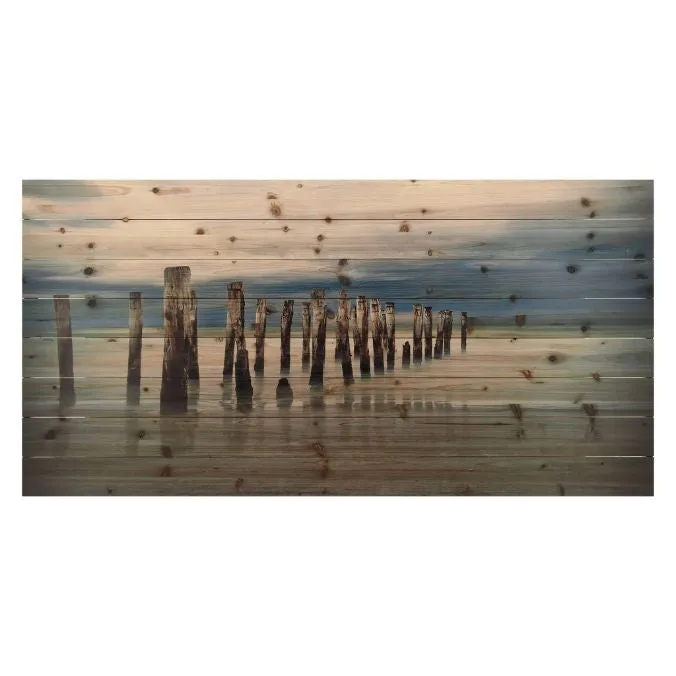 "Low Tide" Arte de Legno Digital Print on Solid Wood Wall Art