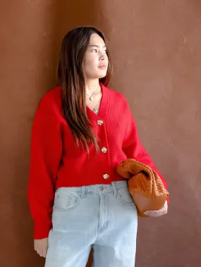 Scarlet Red Cardigan