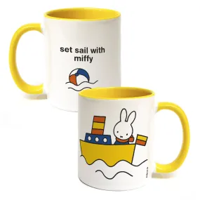 set sail with miffy  Personalised Coloured Insert Mug