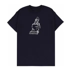 Spitfire Chrome T-Shirt Navy