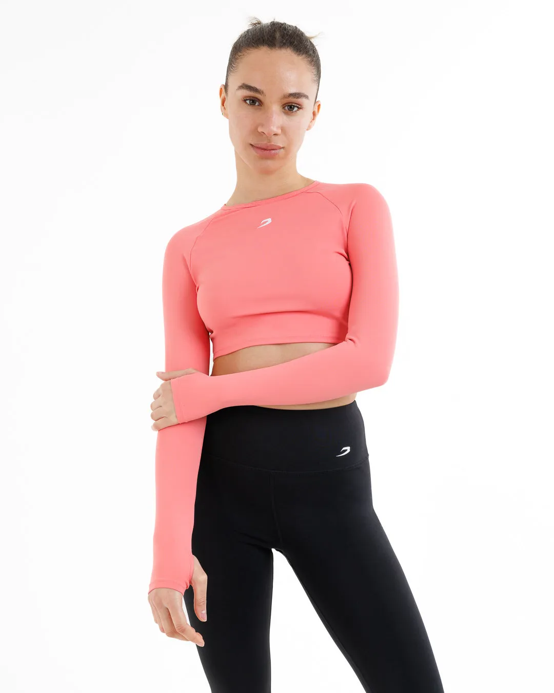 Training Long Sleeve Crop Top - Pink