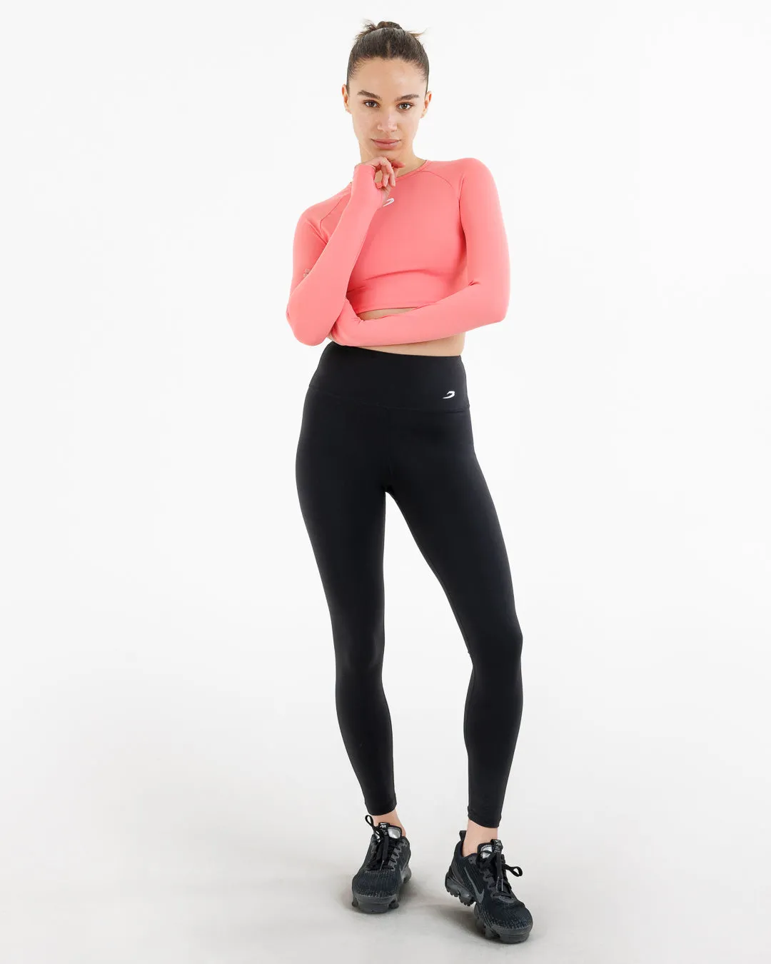 Training Long Sleeve Crop Top - Pink