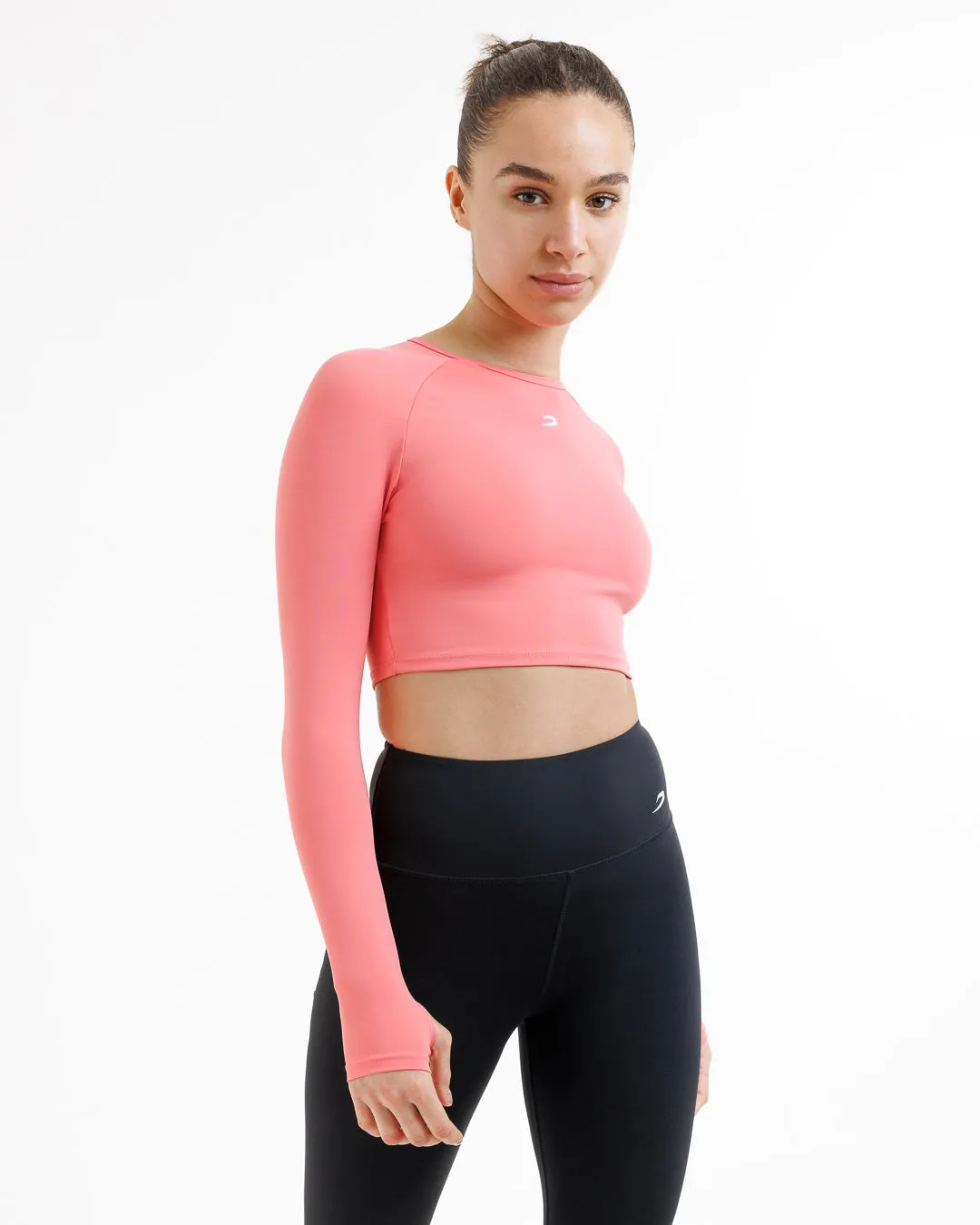 Training Long Sleeve Crop Top - Pink