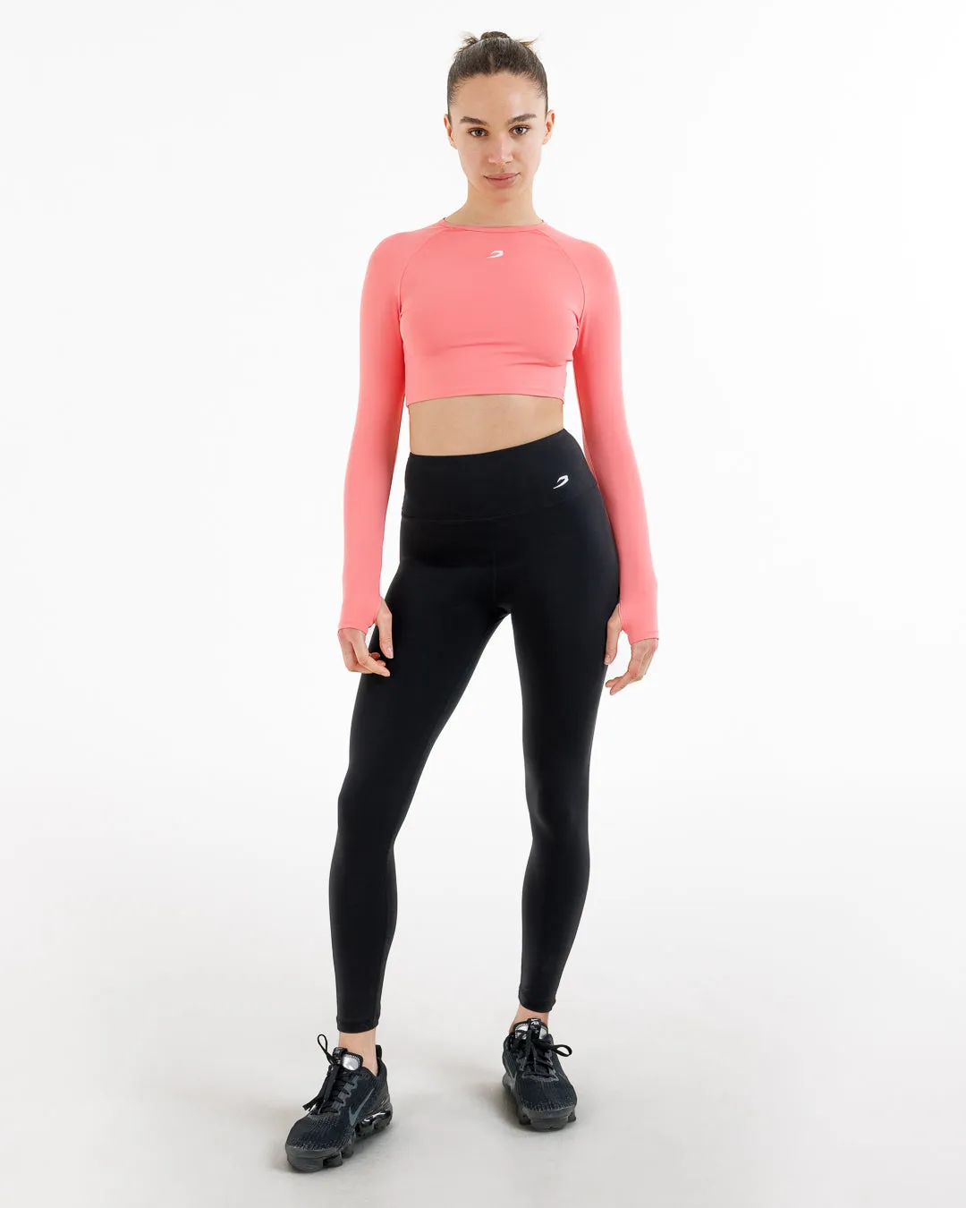 Training Long Sleeve Crop Top - Pink