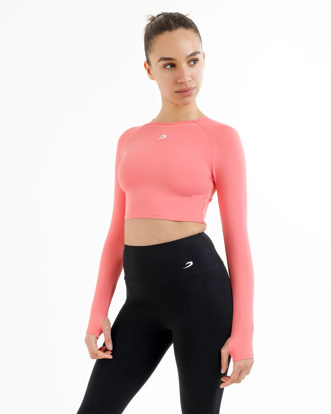 Training Long Sleeve Crop Top - Pink