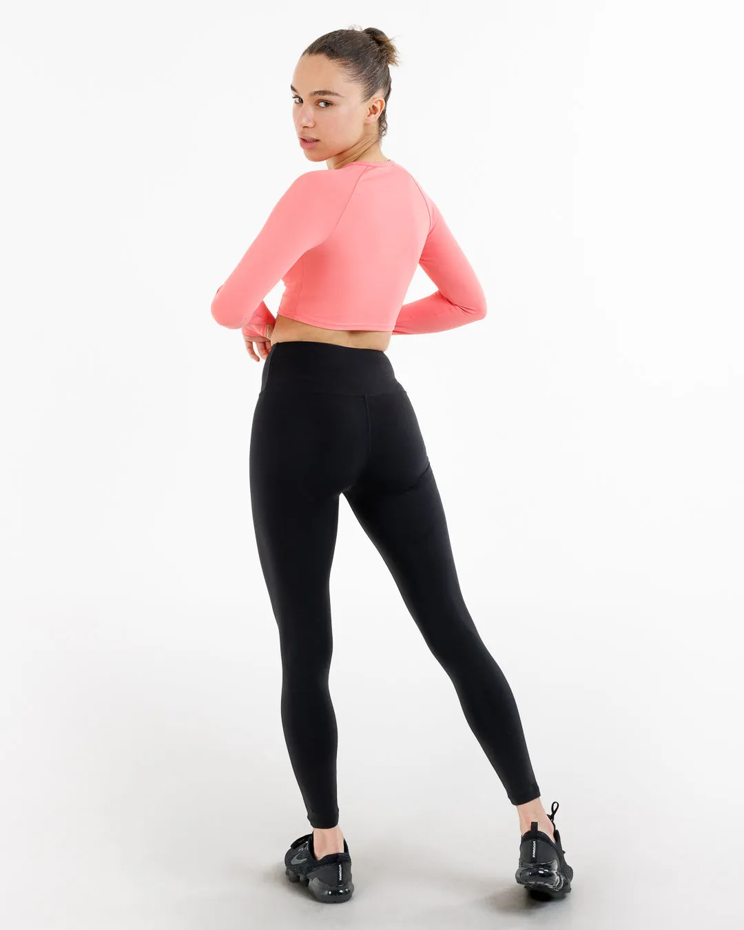 Training Long Sleeve Crop Top - Pink