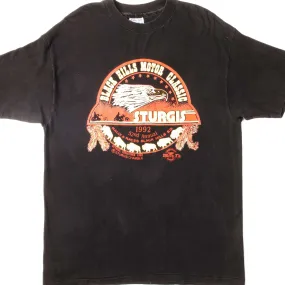 VINTAGE BLACK HILLS MOTOR CLASSIC STURGIS TEE SHIRT 1992 SIZE LARGE MADE IN USA